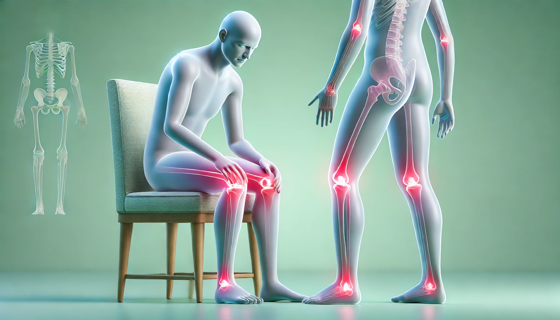 درد زانو هنگام نشستن و برخاستن