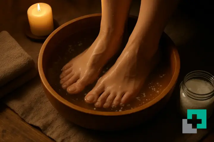 درمان خانگی داغی کف پا