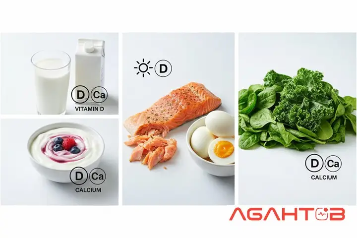 غذاهای غنی از کلسیم و ویتامین D
