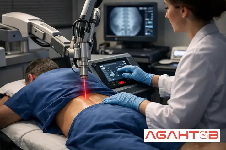 لیزر درمانی تنگی کانال نخاعی آگاه طب
